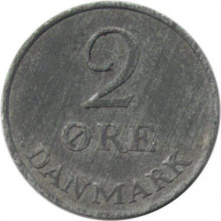 Дания 2 эре 1963 год - Король Фредерик IX (цинк)