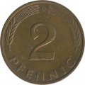 ФРГ 2 пфеннига 1984 год (D)