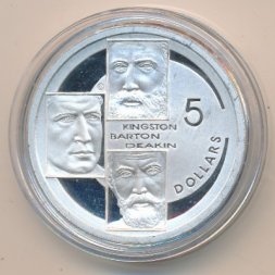 Австралия 5 долларов 2001 год