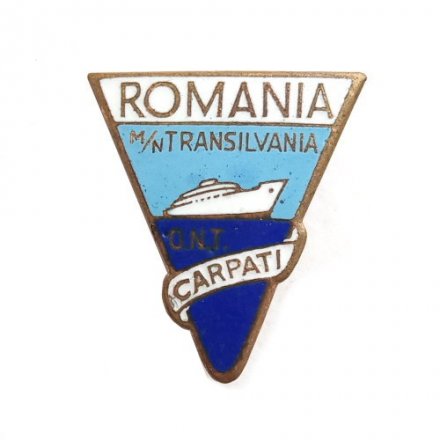 Значок Румыния. Лайнер Трансильвания. Romania m/n Transilvania O.N.T. Carpati