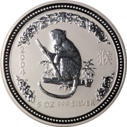 Австралия 8 долларов 2004 год - Год обезьяны