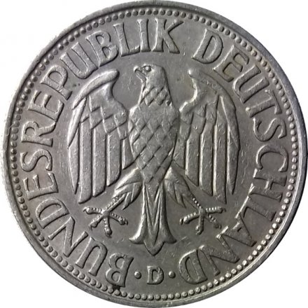 ФРГ 1 марка 1970 год (D)