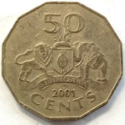 Свазиленд 50 центов 2001 год