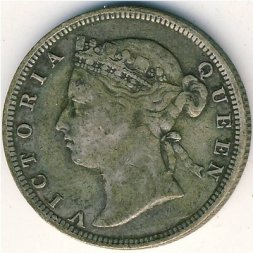 Стрейтс-Сетлментс 20 центов 1883 год