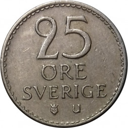 Швеция 25 эре 1962 год