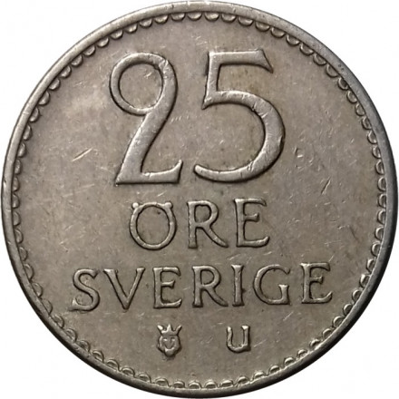 Швеция 25 эре 1962 год