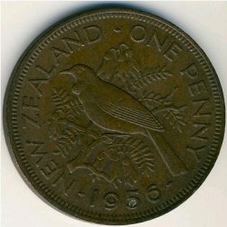 Новая Зеландия 1 пенни 1956 год