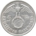 Третий Рейх 5 рейхсмарок 1937 год (A)