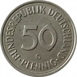 ФРГ 50 пфеннигов 1992 год (G)
