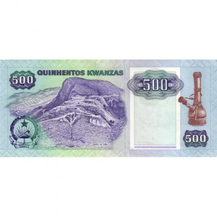 Ангола 500 кванза 1991 год - Портреты Жозе Эдуарду душ Сантуш и Антонио Агостиньо Нето UNC