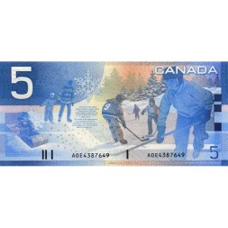 Канада 5 долларов 2002 год - Хоккей