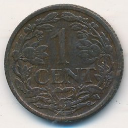 Нидерланды 1 цент 1914 год