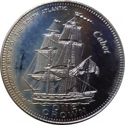 Тристан-да-Кунья 1 крона 2006 год - Каперские суда Южной Атлантики. Cabot