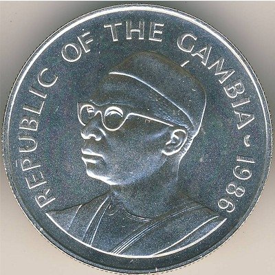 Гамбия 10 даласи 1986 год