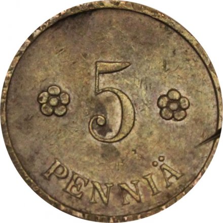 Финляндия 5 пенни 1937 год