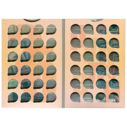 Альбом для 25-рублевых монет банка России - 48 капсул (пустой)