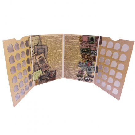 Альбом для 25-рублевых монет банка России - 48 капсул (пустой)