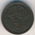 Нидерланды 1/2 цента 1936 год