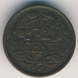 Нидерланды 1/2 цента 1936 год