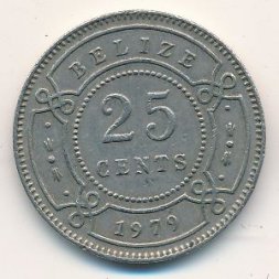 Белиз 25 центов 1979 год