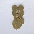 Значок. Олимпийский мишка. Москва 80 (коричневый большой)