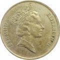 Бермудские острова 1 доллар 1988 год - Парусная лодка