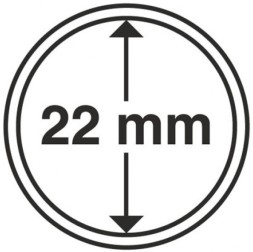 Капсула для хранения монет диаметром 22/28 мм (Германия)