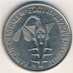 Западная Африка 100 франков 1980 год