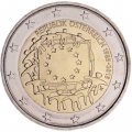 Австрия 2 евро 2015 год - 30 лет флагу Европы