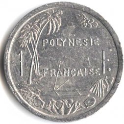 Французская Полинезия 1 франк 1988 год