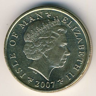 Остров Мэн 1 фунт 2007 год - Часовня Святого Иоанна