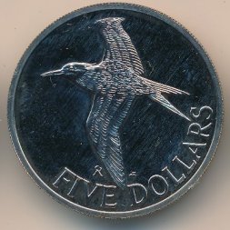 Виргинские острова 5 долларов 1981 год