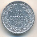 Либерия 10 центов 1960 год