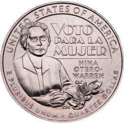 США 25 центов 2022 год - Нина Отеро-Уоррен (P)