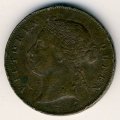 Маврикий 5 центов 1884 год