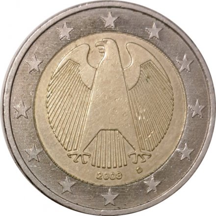 Германия 2 евро 2008 год (D)