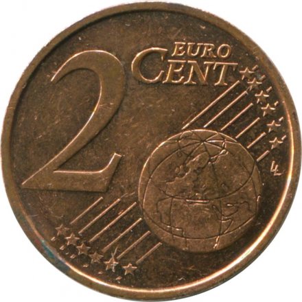 Бельгия 2 евроцента 2010 год - Король Альберт II