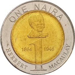 Нигерия 1 найра 2006 год - Херберт Маколей