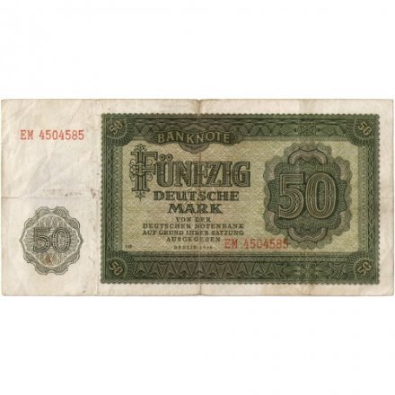 ГДР 50 марок 1948 год - VF-