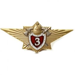 Нагрудный знак МЧС "Классный специалист 3-го класса" - для сотрудников ФПС ГПС, с удостоверением
