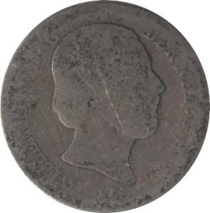 Нидерланды 10 центов 1853 год