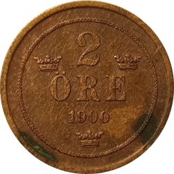 Швеция 2 эре 1900 год