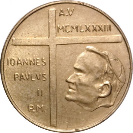 Ватикан 20 лир 1983 год