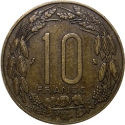 Французская Экваториальная Африка 10 франков 1961 год