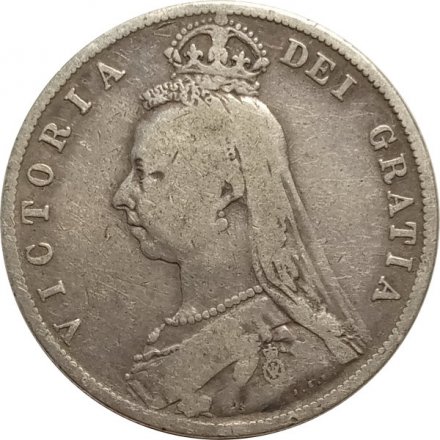 Великобритания 1/2 кроны 1889 год