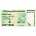 Зимбабве 25000000000 (25 миллиардов) долларов 2008 год - XF-