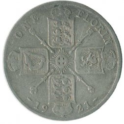 Великобритания 2 шиллинга (1 флорин) 1921 год