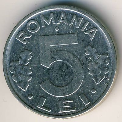 Румыния 5 леев 1995 год