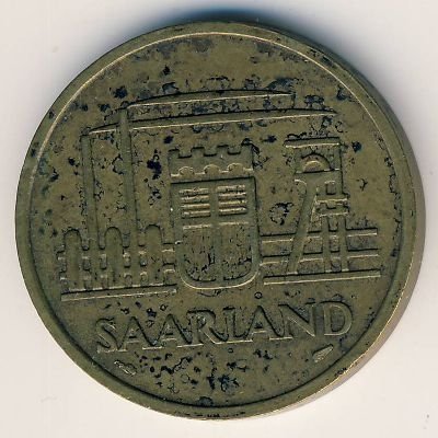Саар 50 франков 1954 год
