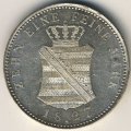 Саксония 1 талер 1827 год
